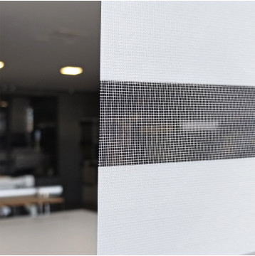 Διπλό ρόλερ Zebra Ελεγχόμενης σκίασης ZS 14 Λευκό  Πάγου Anartisi