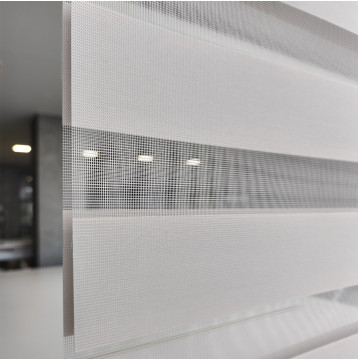 Διπλό ρόλερ Zebra Ελεγχόμενης σκίασης V5 Γκρεζ ΖΑ6