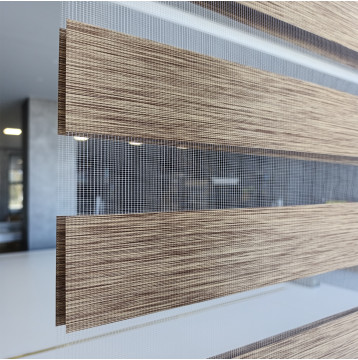 Διπλό ρόλερ Zebra V8 Μπεζ-Καφέ ΖΑ23