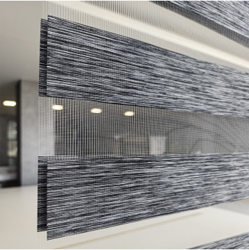 Διπλό ρόλερ Zebra 87-V9 Γκρί-Μαύρο ΖΑ34