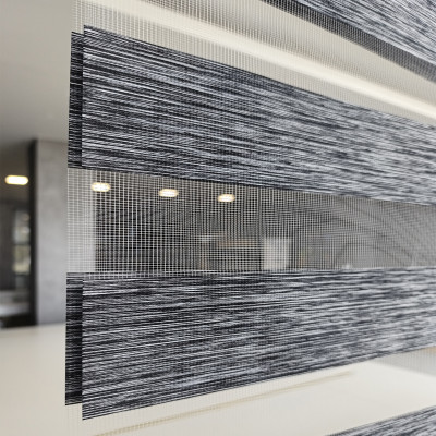 Διπλό ρόλερ Zebra 87-V9 Γκρί-Μαύρο ΖΑ34