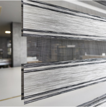 Διπλό ρόλερ Zebra V11 Γκρι-Μαύρη Ρίγα ΖΑ19