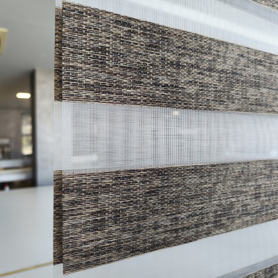 Διπλό ρόλερ Zebra V14 Μπεζ-Καφέ ΖΑ25