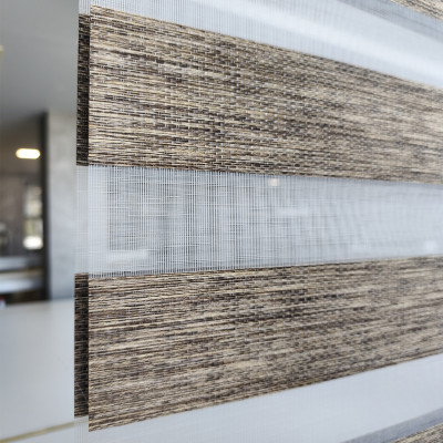 Διπλό ρόλερ Zebra V14 Μπεζ-Καφέ ΖΑ25ΑΝ