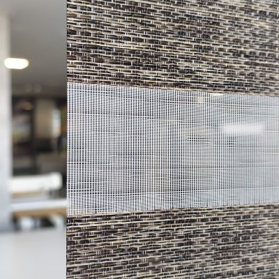 Διπλό ρόλερ Zebra V14 Μπεζ-Καφέ ΖΑ25