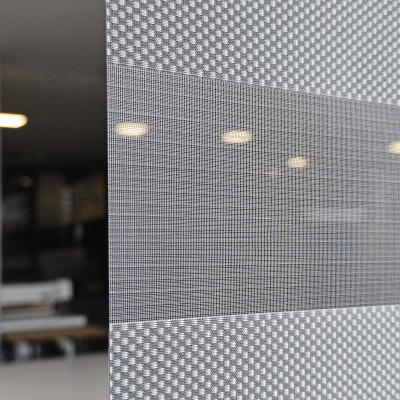 Διπλό ρόλερ Zebra V6 Γκρι Ασημί πικέ ΖΑ29ΑΝ