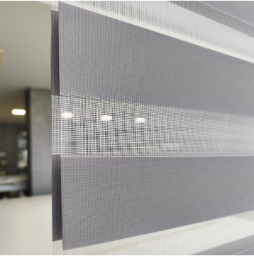 Διπλό ρόλερ Zebra  Ελεγχόμενης σκίασης  V18 Γκρι Anartisi ZA8