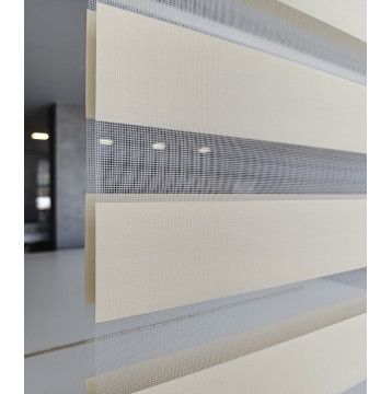 Διπλό ρόλερ Zebra Ελεγχόμενης σκίασης 616-V2 Μπεζ Ανοικτό ΖΑ4 