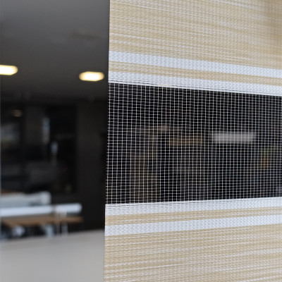 Διπλό ρόλερ Zebra V3 Μπεζ Ρίγα ΖΑ18