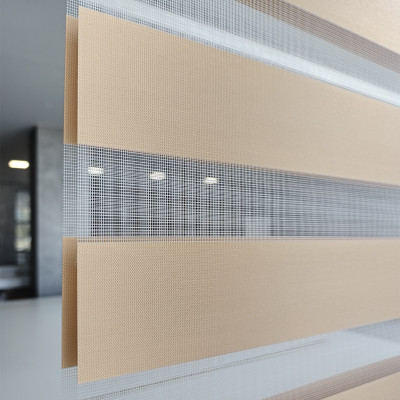 Διπλό ρόλερ Zebra  V3 Μπέζ Σκούρο ΖΑ5