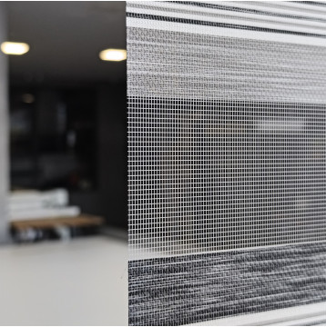 Διπλό ρόλερ Zebra V6 Γκρι-Ασημί Ρίγα ZA21