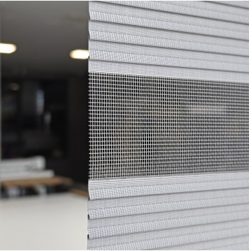  Διπλό ρόλερ Zebra  Κυματιστό γκρί ΖΑ31