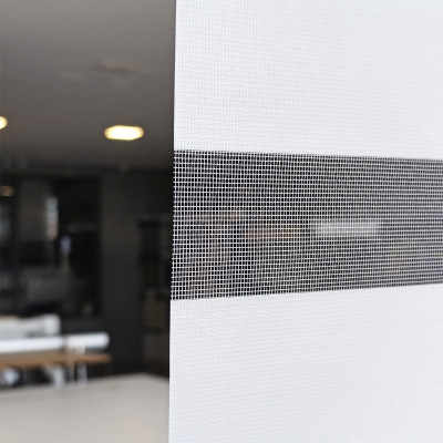 Διπλό ρόλερ Zebra Ελεγχόμενης σκίασης V1 Λευκό ΖΑ1