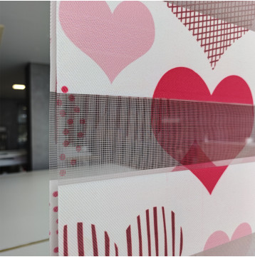 Διπλό ρόλερ Zebra  Καρδιές