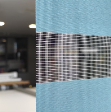 Διπλό ρόλερ Zebra  Πετρόλ ZA14