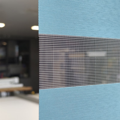 Διπλό ρόλερ Zebra  Πετρόλ ZA14