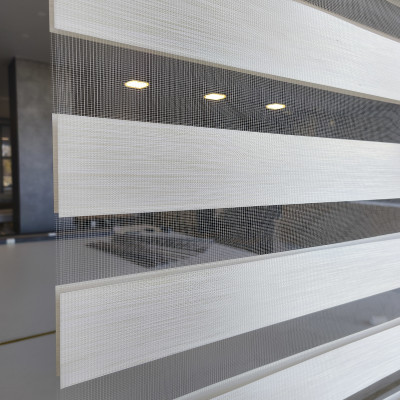 Διπλό ρόλερ Zebra 87-V1 Μπεζ-Χρυσό