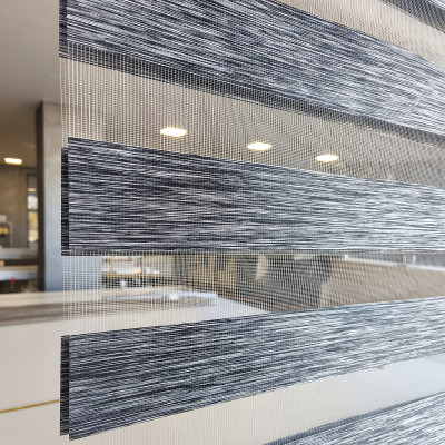 Διπλό ρόλερ Zebra 87-V9 Γκρί-Μαύρο