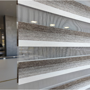 Διπλό ρόλερ Zebra 71-V3 Μπεζ-Καφέ Ρίγα