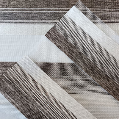 Διπλό ρόλερ Zebra 71-V3 Μπεζ-Καφέ Ρίγα