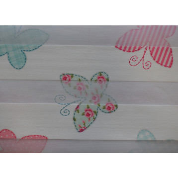 Διπλό ρόλερ Zebra Πολύχρωμες Πεταλούδες