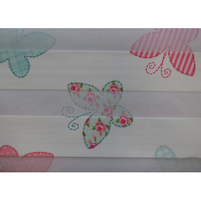 Διπλό ρόλερ Zebra Πολύχρωμες Πεταλούδες