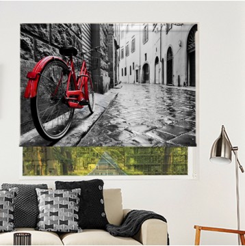 Ρόλερ Ολικής Συσκότισης/Blackout CI0024 Πόλη- Ιταλία κόκκινο ποδήλατο