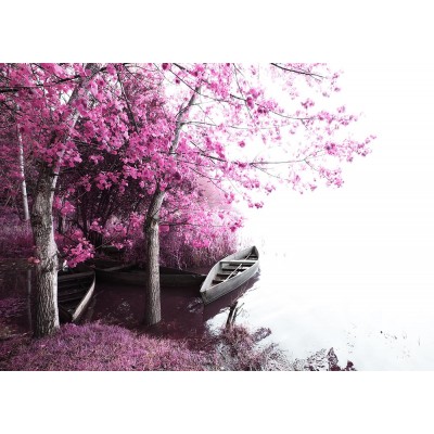 Ρόλερ - Ρολοκουρτίνα Σχέδιο Φύση - Λουλούδια - Floral 169 Μωβ Λίμνη