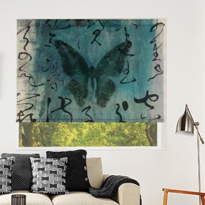 Ρόλερ Μερικής Συσκότισης PA0017 Πίνακες ζωγραφικής-Πεταλούδα