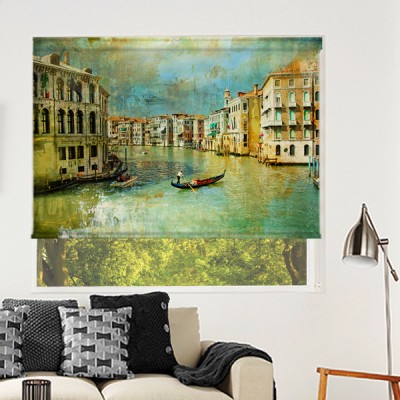 Ρόλερ Μερικής Συσκότισης PA0027 Πίνακες ζωγραφικής-Κανάλι της Βενετίας