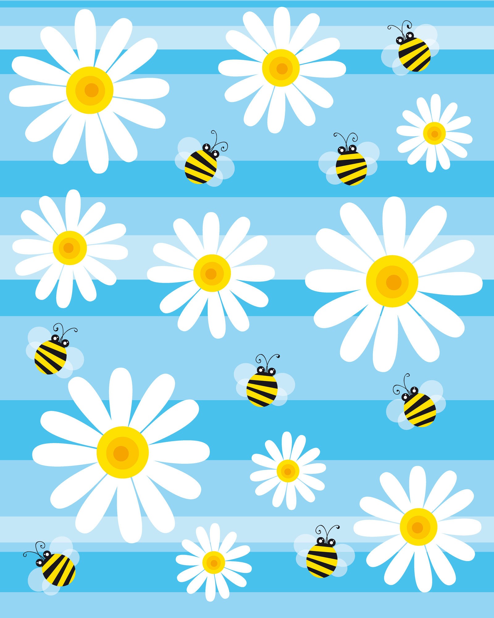 Ρόλερ Ολικής Συσκότισης/Blackout XN0032 Μέλισσες και Λουλούδια - Μοτίβο
