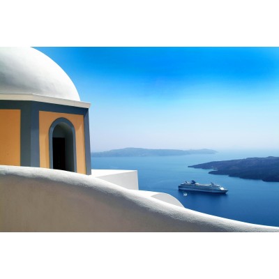 Ρόλερ Ολικής Συσκότισης/Blackout GI0003 Ελληνικά Νησιά-Με θέα την Σαντορίνη