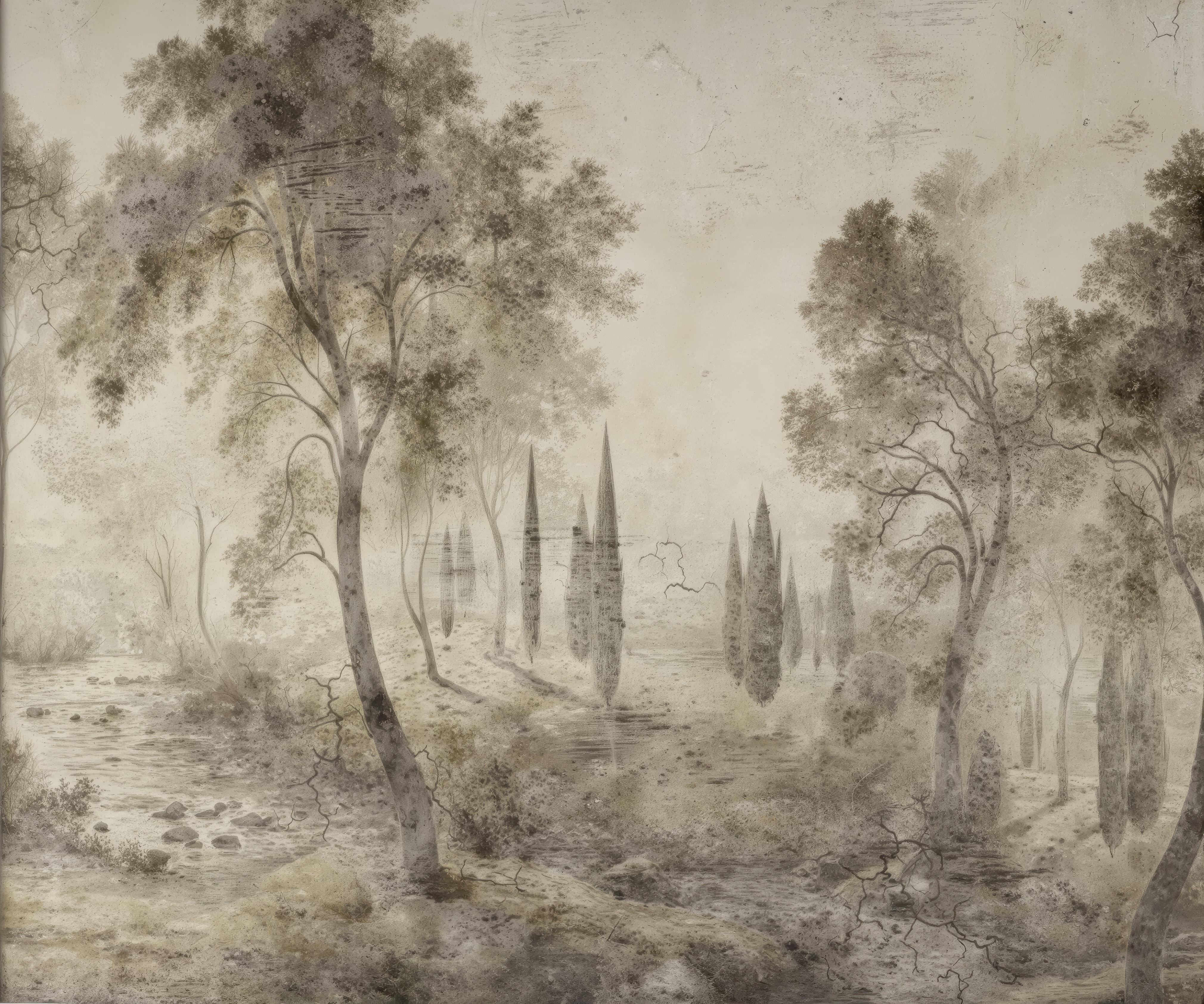 Ταπετσαρία Φύση - Λουλούδια  Μονοπάτι στο  Δάσος 