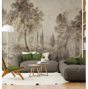 Ταπετσαρία Φύση - Λουλούδια  Μονοπάτι στο  Δάσος 